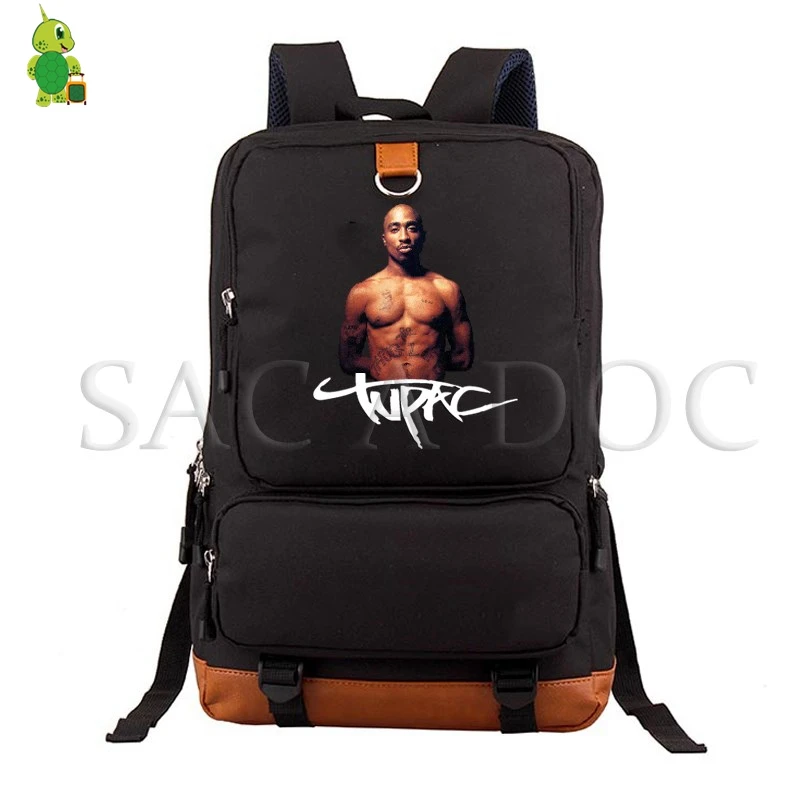 8 Tupac 2Pac рюкзак для женщин и мужчин рюкзак для ноутбука школьная сумка для подростков повседневный рюкзак хип хоп Легенда дорожные сумки - Цвет: 8