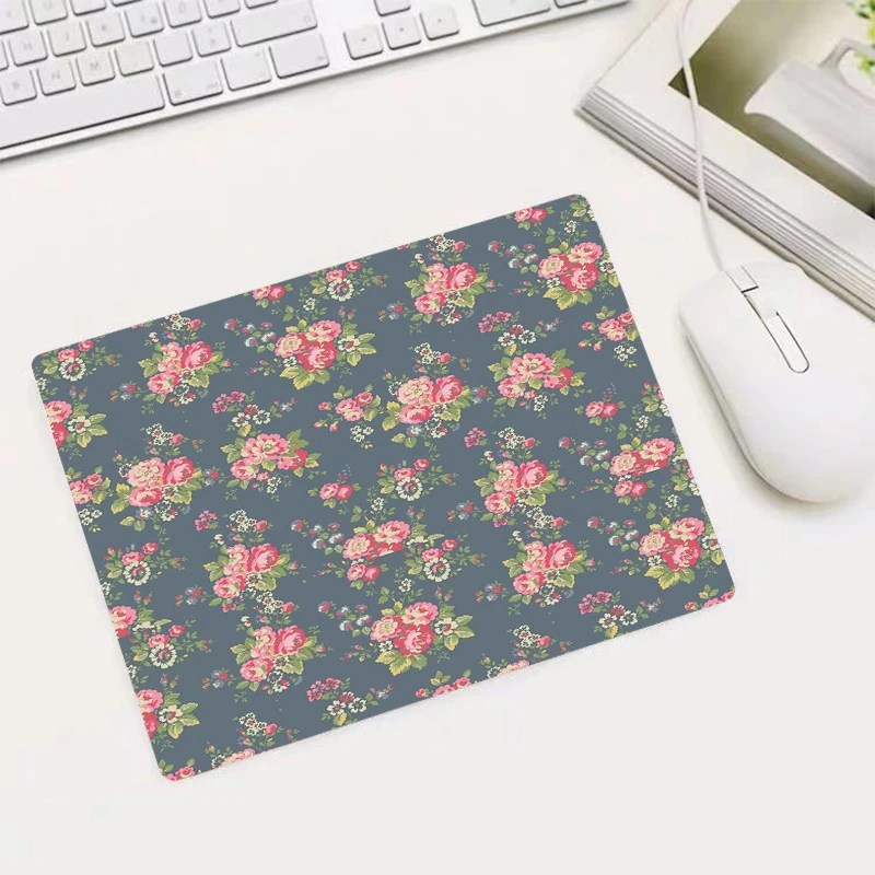 MRGBEST Hot Sale Small Size Mouse Pad Non-Skid Rubber 220x180x2mm Vintage Floral Style Computer Pads | Компьютеры и офис