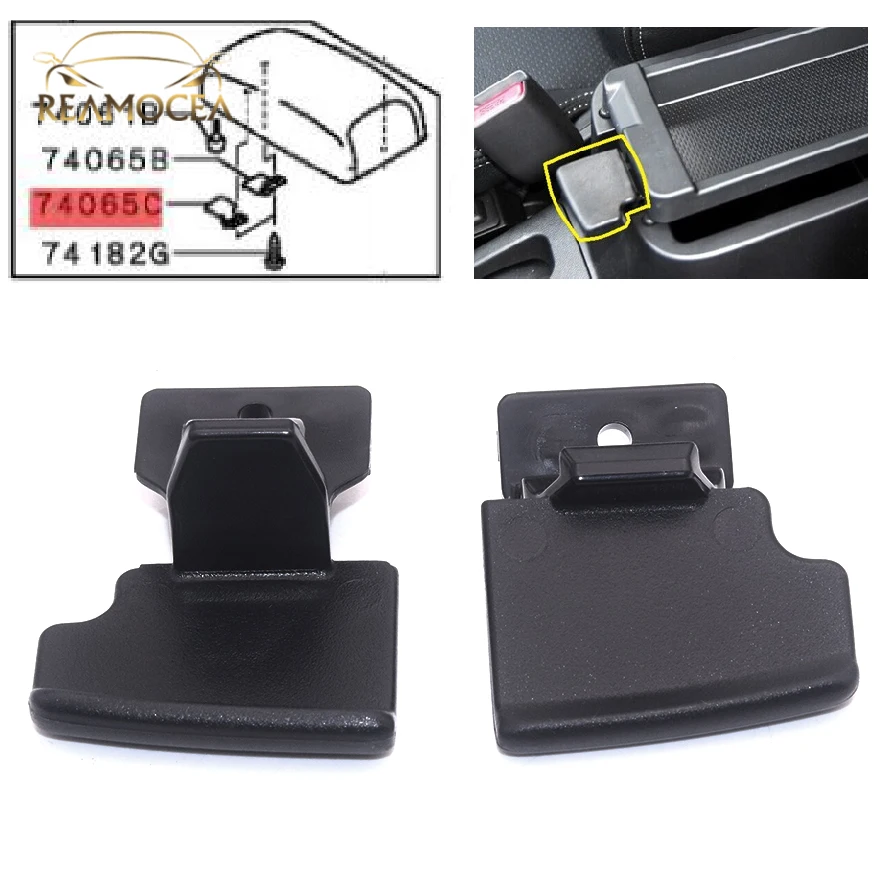 Reamocea Genuine Central Armrest Box Lock Compartment Channel Cover Latch Fit For Mitsubishi Outlander ASX 8011A408 8011A409
