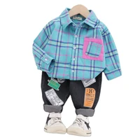 new spring autumn baby boys clothes fashion children cotton shirt jeans 2pcssets toddler casual clothing infant kids tracksuits