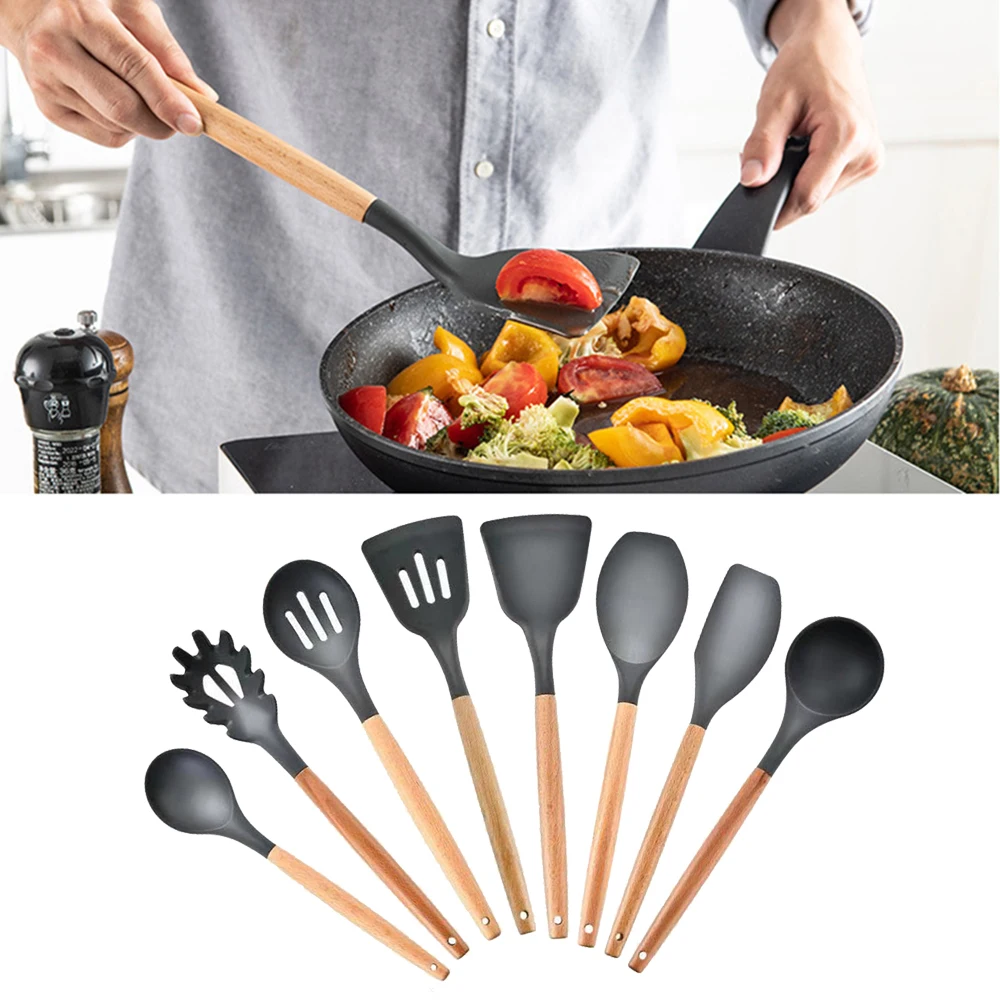 

Silicone Silicone Cookware Spatula Heat-resistant Soup Non-stick Cooking