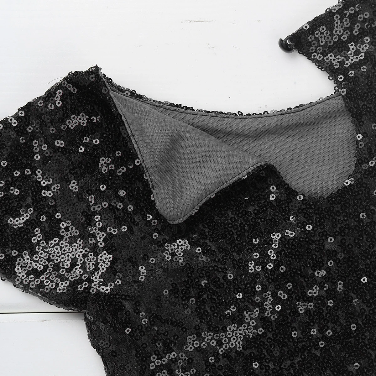 Детские топы с блестящими блестками и рукавами крылышками для девочек