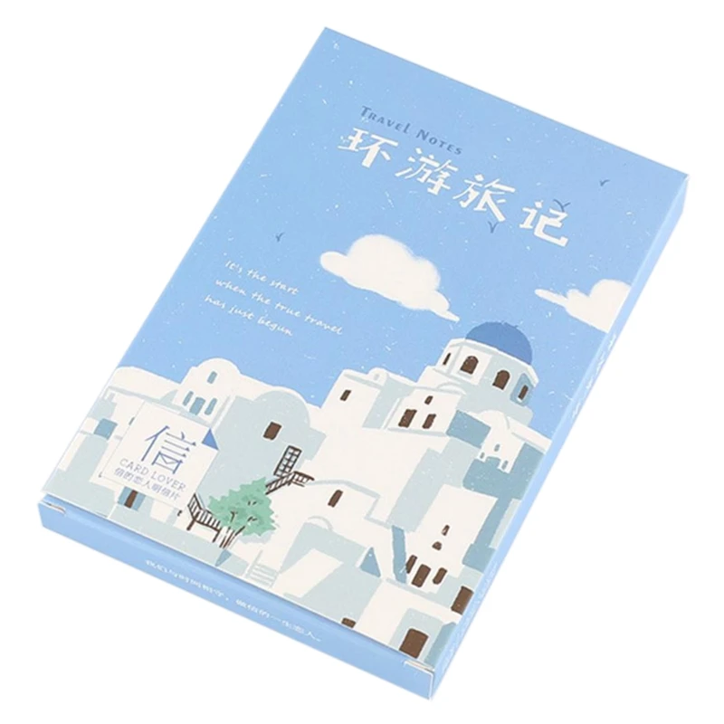 

30PCS/lot Hand Painted Landscape Wall Stickers Postcards For DIY Home Living Room Background Wall Decoration Supplies