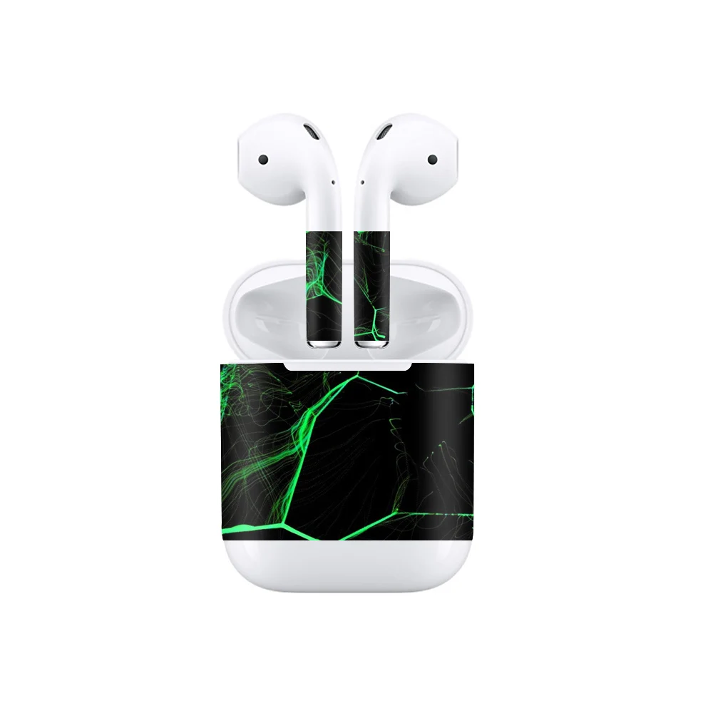 16 Накладки на наушники, наклейка для наушников AirPods, накладка на наушники для Apple AirPods, защитная виниловая, устойчивая к царапинам, декоративная, для A1602 - Цвет: 16