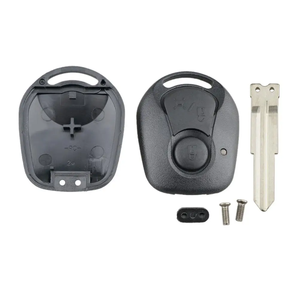 2 кнопки чехол для автомобильного ключа Fob Сменный Чехол пульта дистанционного