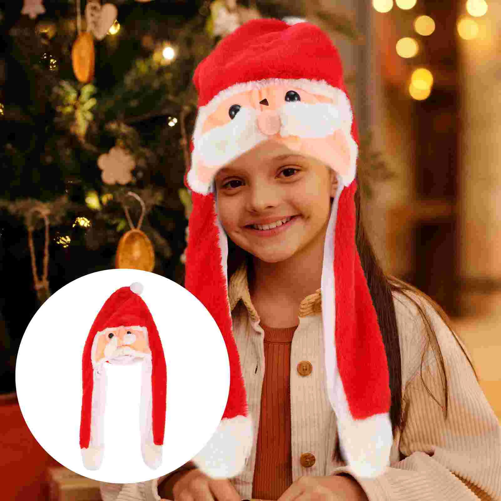 

1 Pc Christmas Lovely Hat Party Headgear Fashion Xmas Airbag Caps Xmas Kid Gift