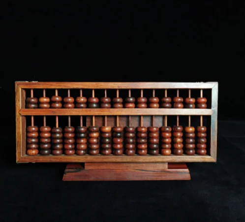 

10,4 "Китай антикварная упаковка медная красная древесина Abacus