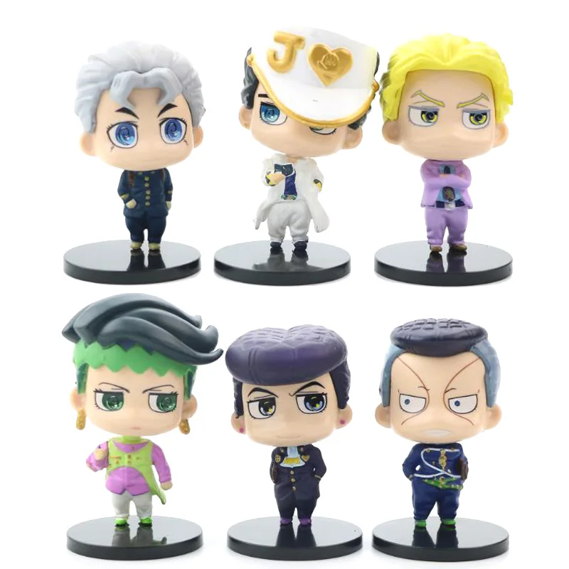 JoJo Bizarre Adventure Action Figures Kujo Jotaro Anime Model Koichi Hirose Cartoon Figurine Nijimura Okuyasu Collectible Doll | Игрушки и