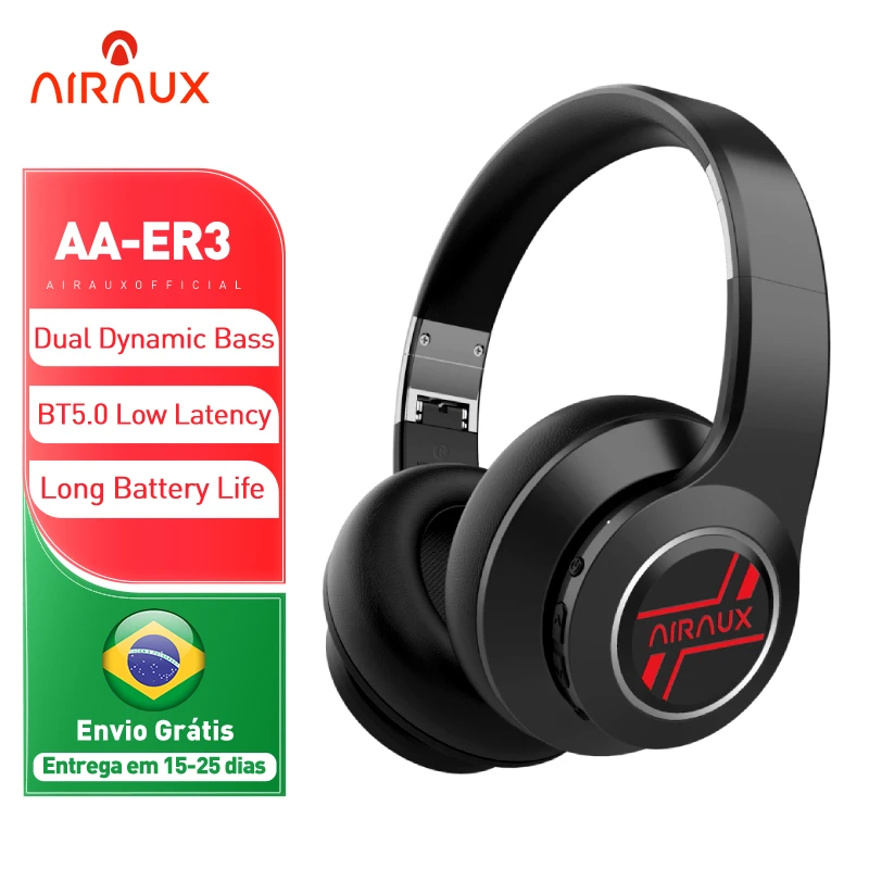 

[ Dual Dynamic Drivers ] BlitzWolf AIRAUX AA-ER3 Bluetooth-compatible Wireless Headphone Heavy Bass Headsets Gamer Earphone HP2