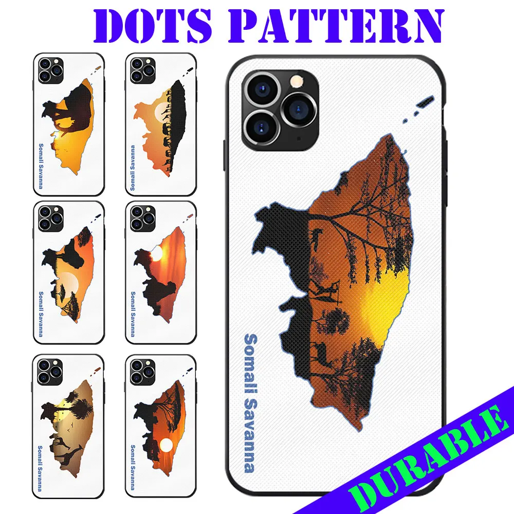 Чехлы для телефонов из ТПУ с узором в горошек iPhone 6 7 8 S XR X Plus 11 Pro Max Somalia Savanna Africa