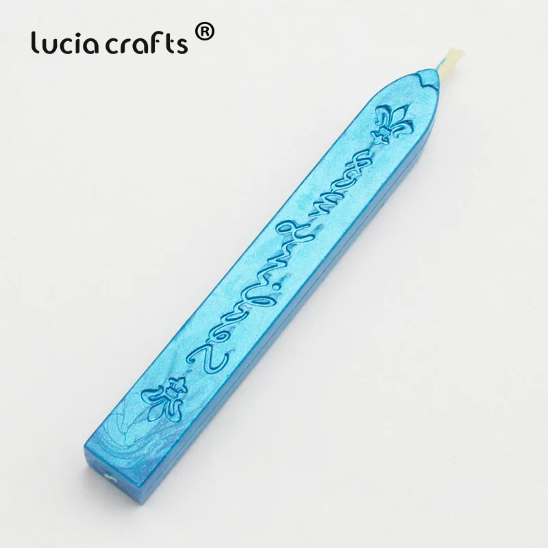 C3 sky blue Распродажа! Lucia crafts 9*1,1*1,1 см красочные уплотнительные восковые палочки штамп воск для документов запечатывания 1 шт./лот I1108 - Цвет: C3 sky blue