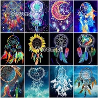 5d diy diamond painting full drill dream feather diamond embroidery dreamcatcher pictures of rhinestones handicraft accessories