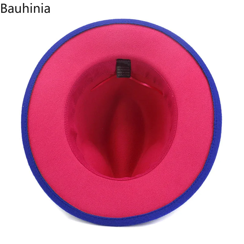 Шляпа фетровая в стиле пэчворк для мужчин и женщин элегантная шерстяная Панама с