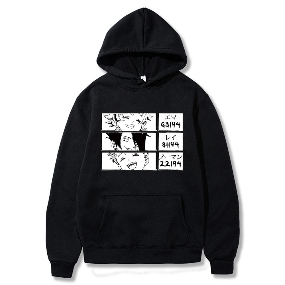 

Harajuku Hoodie The Promised Neverland Hoodies Sweatshirt Women Hiphop Anime Hoodies Streetwear Hoodie