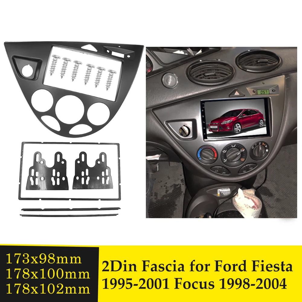 Автомобильная магнитола Fascia 2 Din для Ford Fiesta Focus 1998-2004 | Автомобили и мотоциклы