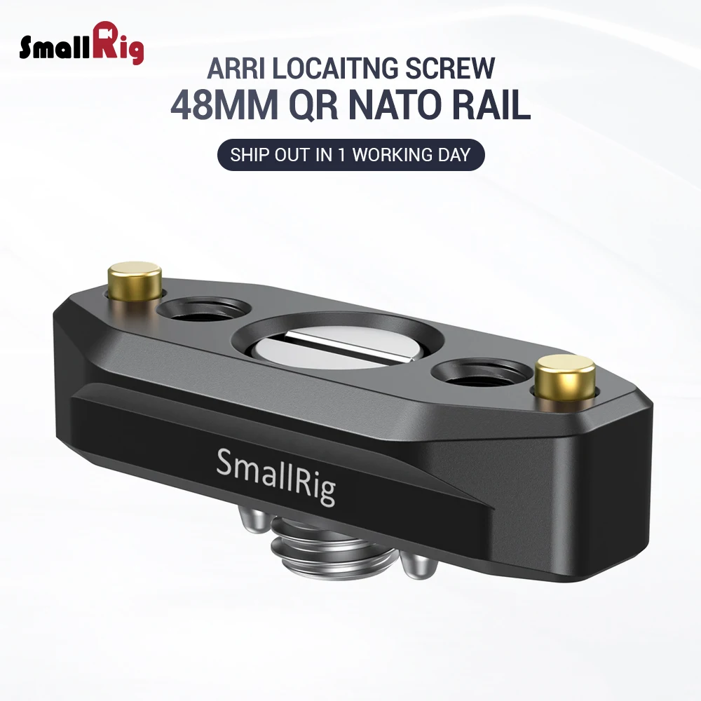 SmallRig DSLR Camer Quick Release Rig NATO Rail с ARRI установочным винтом 48 мм для микрофона монитора DIY крепления 2521