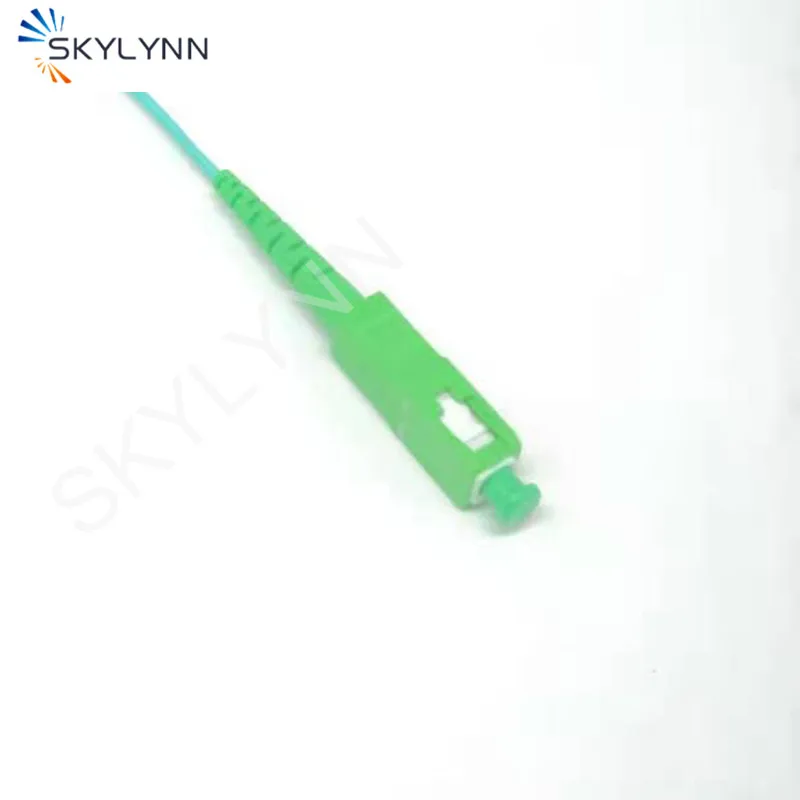 Jerretiere 50PCS 3.5 Meter SC/APC SX Core 1.6mm Single Mode G652D/G657A1/G657A2 Aqua LSZH Jacket Fiber Optic Patch Cord