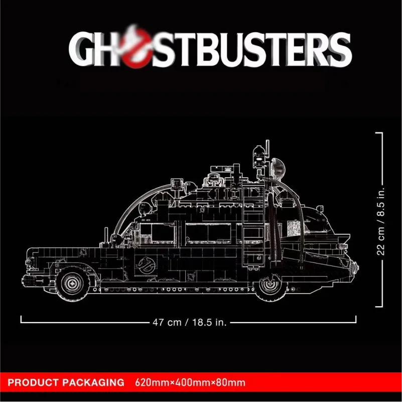 

IN Stock 50016 2352pcs Ecto Ghost bustersd Car Model Building block bricks Compatible 10274 810028 Toys kids Christmas Gifts