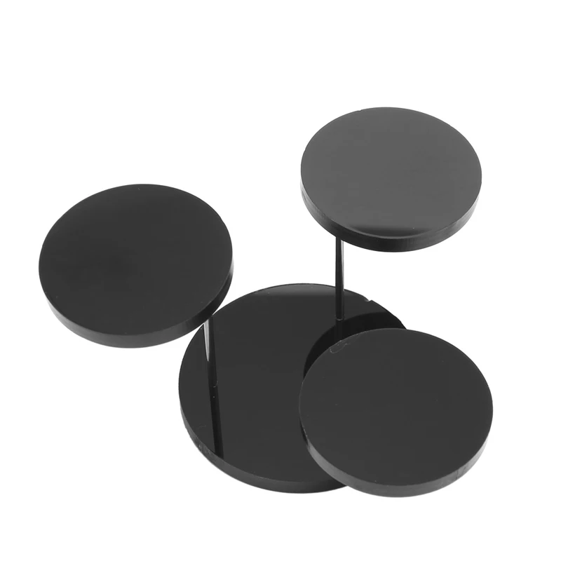 

Jewelry Display Stand Acrylic Necklace Bracelet Earring Round Tray Rack Case New 45BC