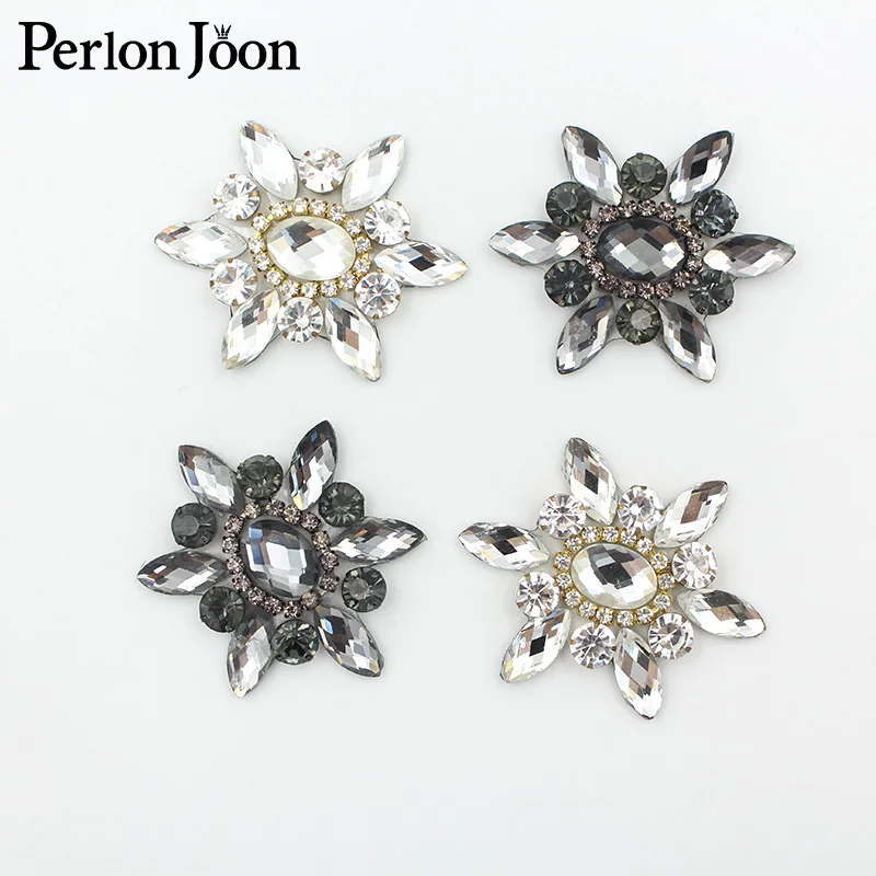 4 шт 2*1 6 дюйма шестигранное стекло стразы горячей фиксации хрустальные