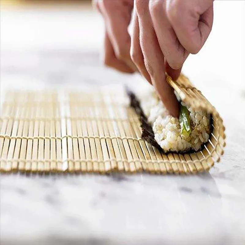 Бамбуковая система коврик для суши антипригарный ролик ручной роллер