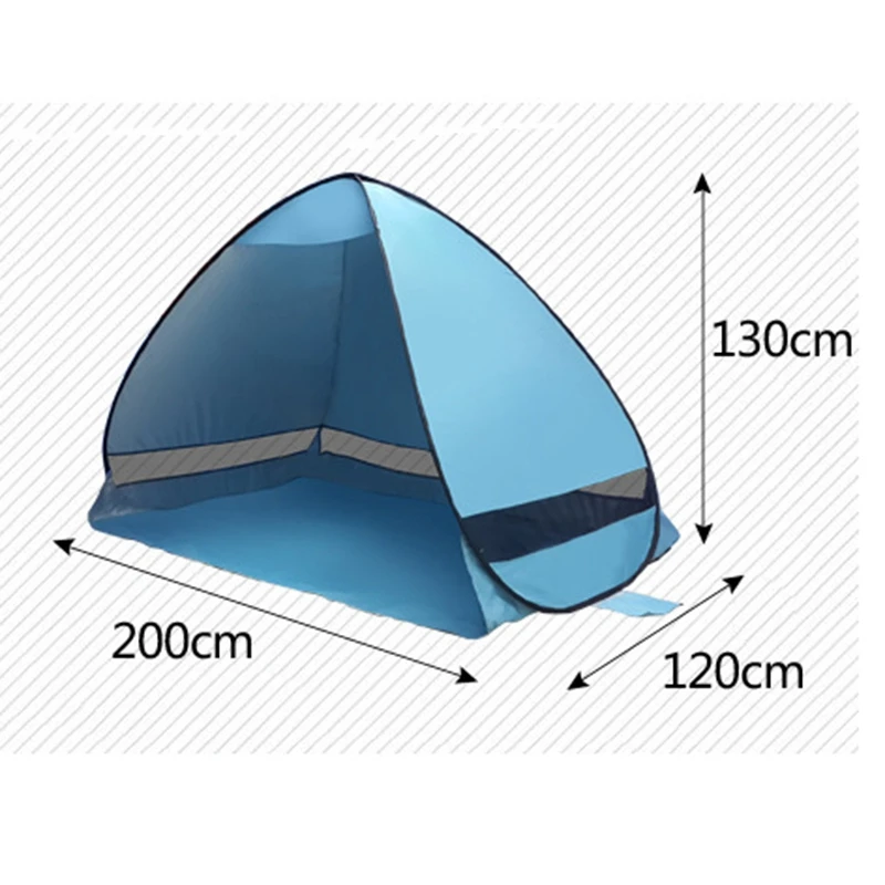 Автоматическая мгновенная переносная Пляжная палатка укрытие от УФ излучения