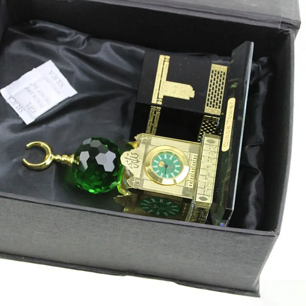 

3D Muslim Crystal Miniature Islamic Building Eid Home Living Room Decor Gift