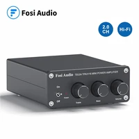 fosi audio tb10a tpa3116d2 stereo amplifier receiver 2 channel mini hifi power amplifier audio for home speakers bass treble