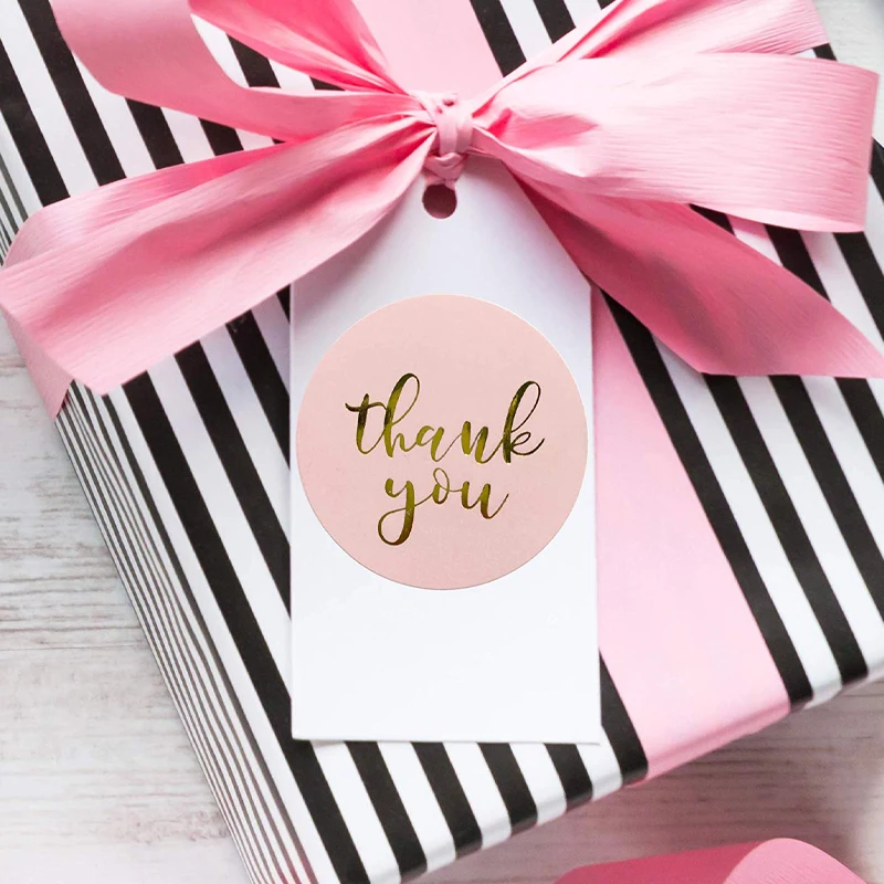 

500Pcs/roll 23 Types Floral Thank You Stickers for seal labels scrapbooking christmas decoration children Stationery Sticker