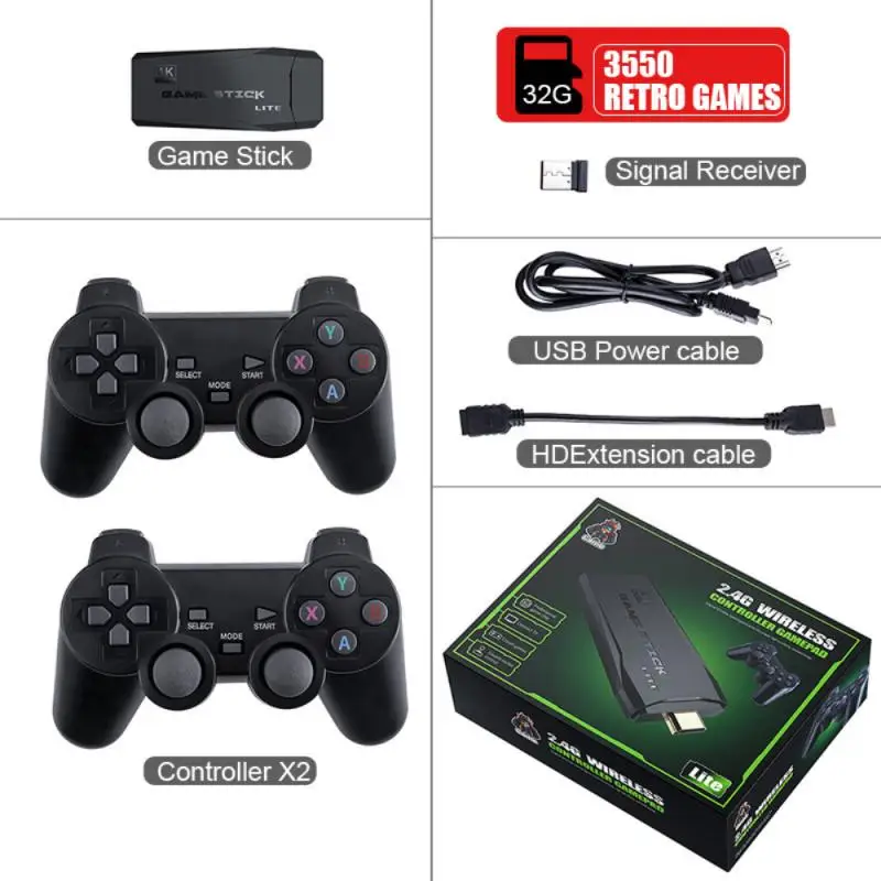 Игровая приставка POWKIDDY G5 S905L с Wi-Fi супер консоль 4K HD X 50 + Эмулятор 40000 игр Ретро