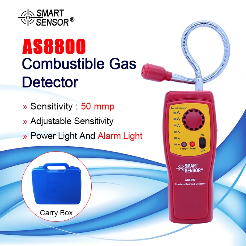 Портативный анализатор горючих газов умный датчик детектор утечки
