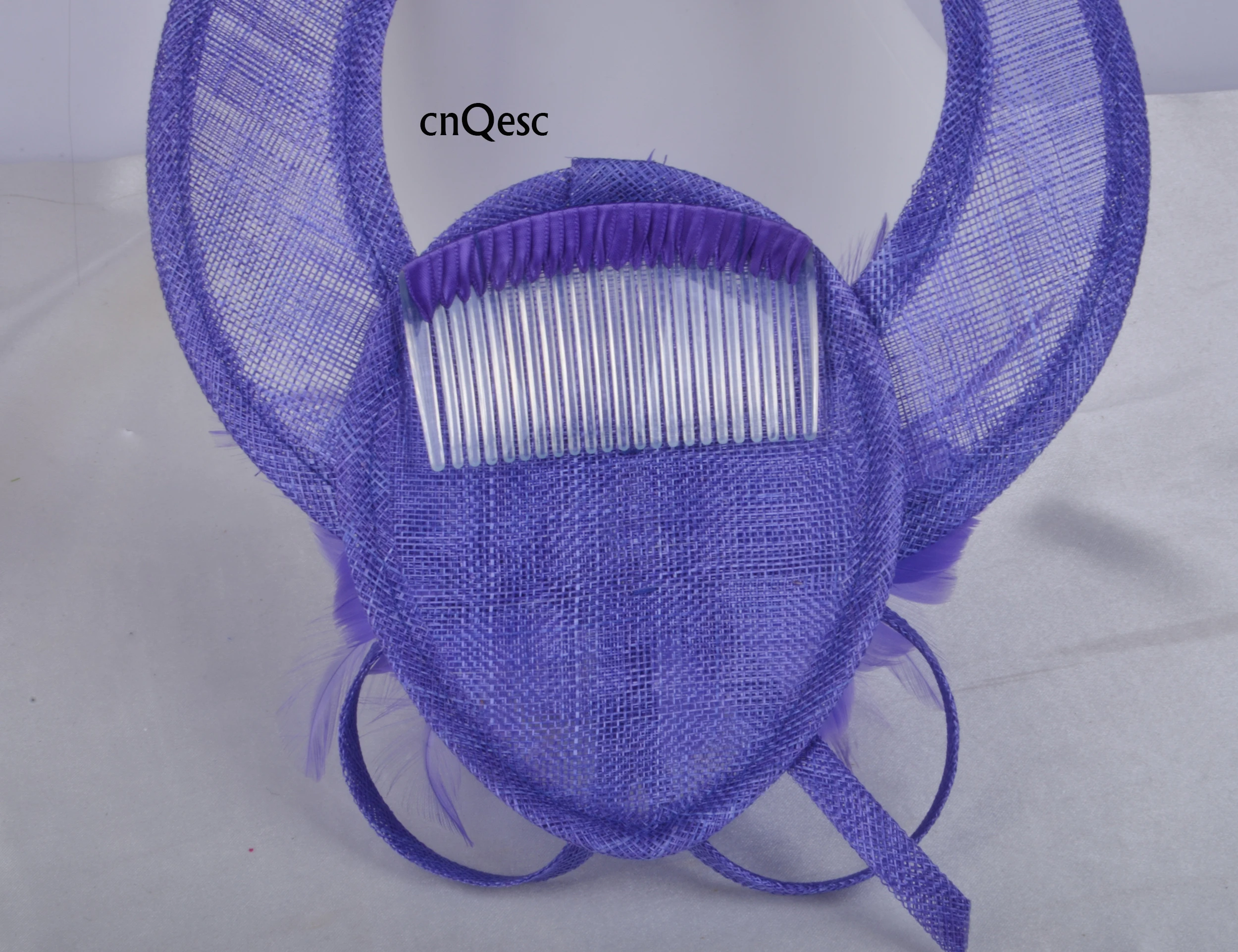 Ярко-Розовое женское торжественное платье шляпа перо украшение для волос в виде