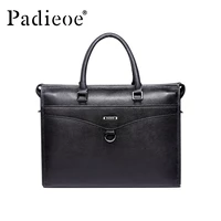padieoe men bag briefcase genuine leather computer bag messenger handbag purses jobs