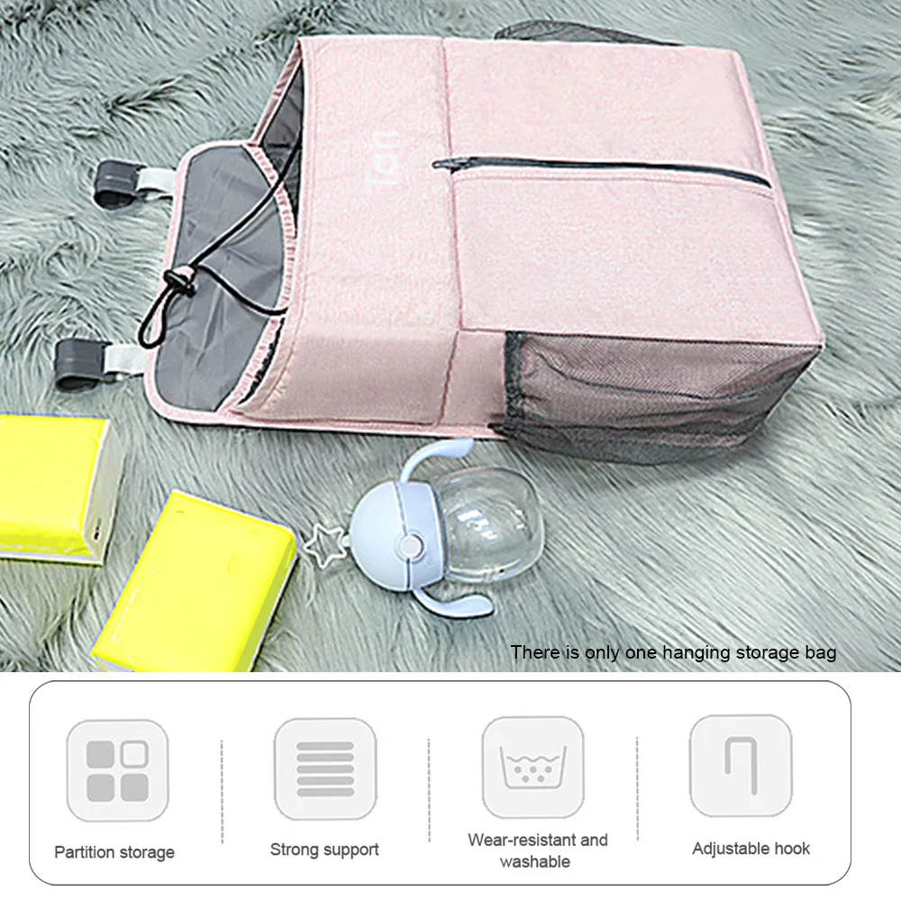 

Hanging Diaper Bag Baby Crib Infant Nursery Room Cot Bed Nappy Organizer Bedding