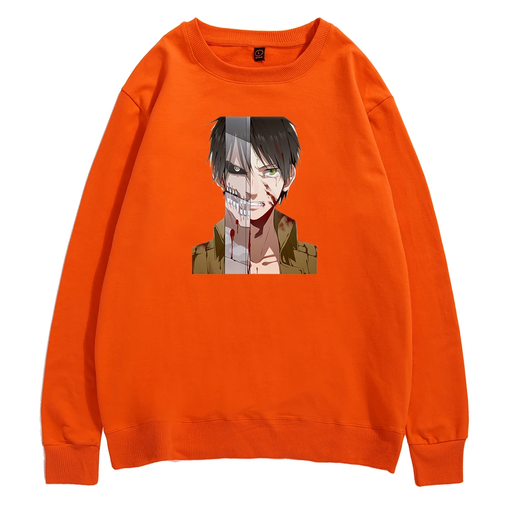 

Japanese Anime Eren Jaeger Pullovers Men Attack on Titan Graphic Tracksuit Mens Casual Street Cotton Sweatshirt Fashion Hoody