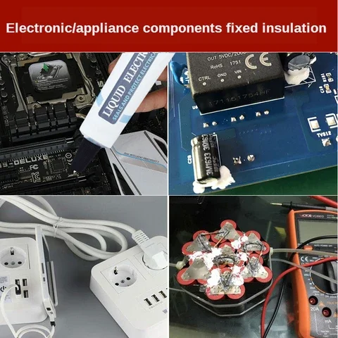 Жидкая электрическая лента Черная/белая изоляция труб Водонепроницаемая