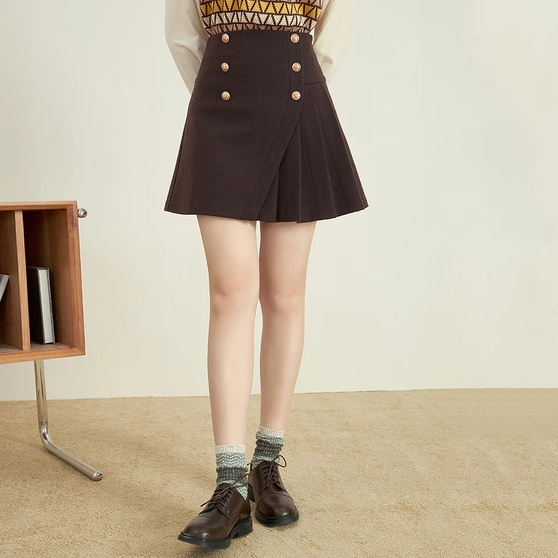 Женская юбка INMAN осенне-зимняя Милая Элегантная универсальная плиссированная