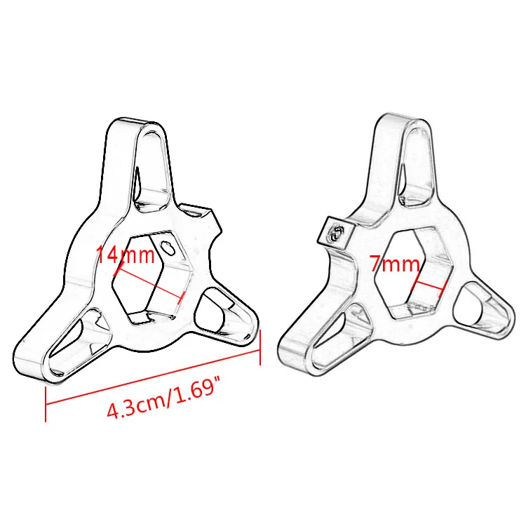 1 пара регуляторов предварительной нагрузки алюминиевые 14 мм вилочные