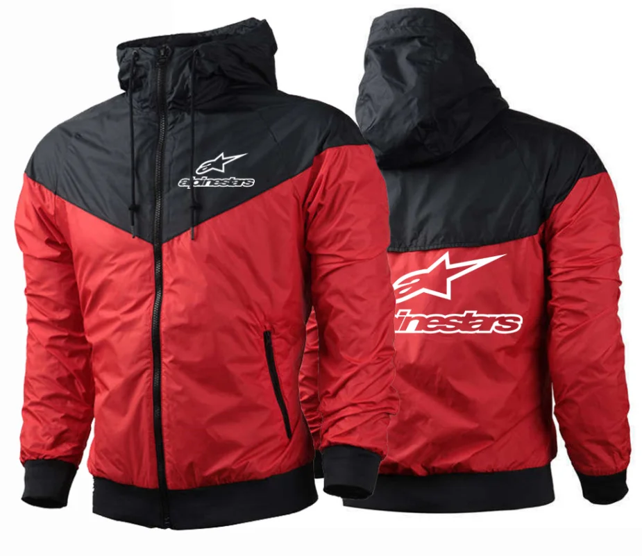 

Spring and Autumn New 2021 Men's Casual Sports Jacket Street Jacket Hooded Jacket with Thin Zipper Men's Casual Jacket