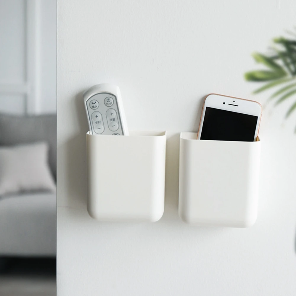 Простой настенный органайзер для телевизора без отверстий коробка хранения