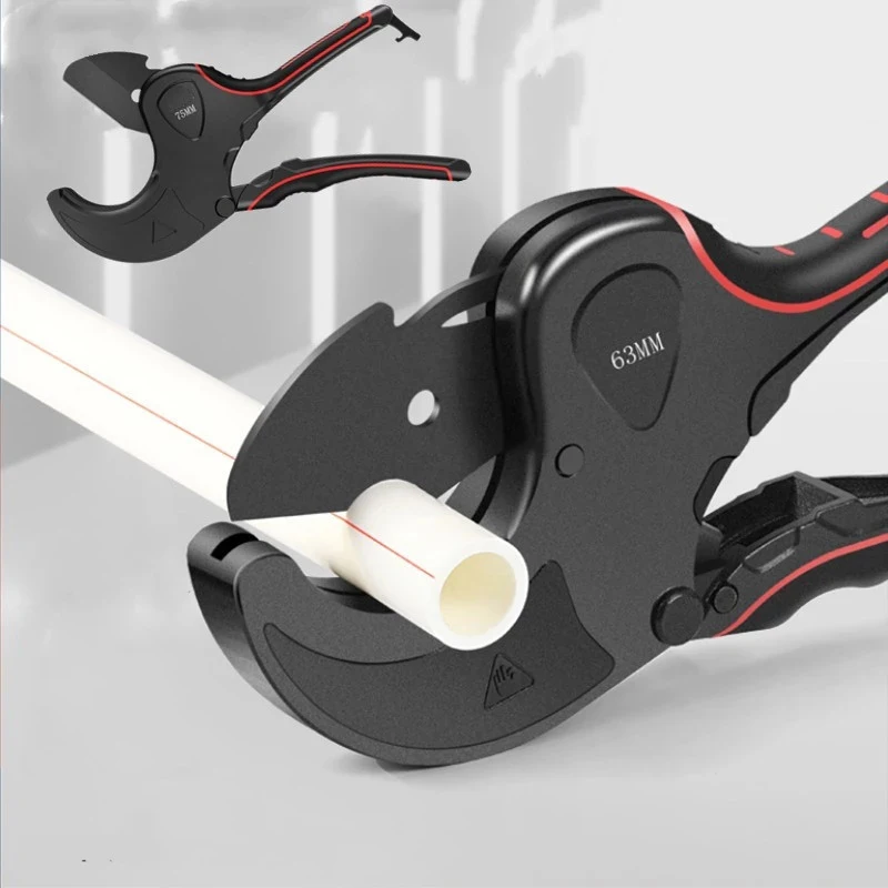 

36/42/63/75MM PVC Pipes Cutters Aluminum Alloy Tube PVC Tube Cutter Steel Blade Up for Cutting PVC Pipes