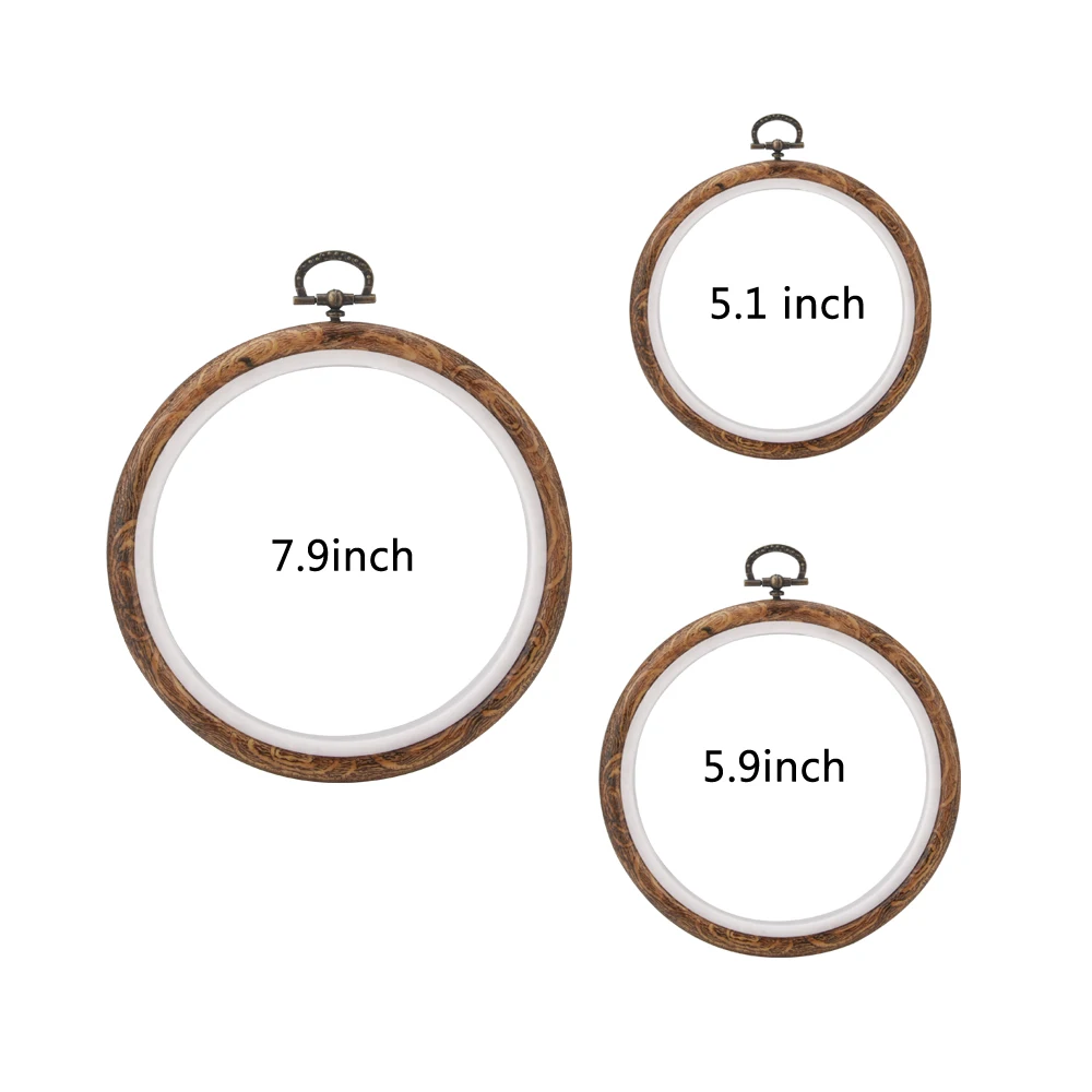 4 шт пластиковые круги для вышивки рамка кольцо обруч круглая петля Китайская