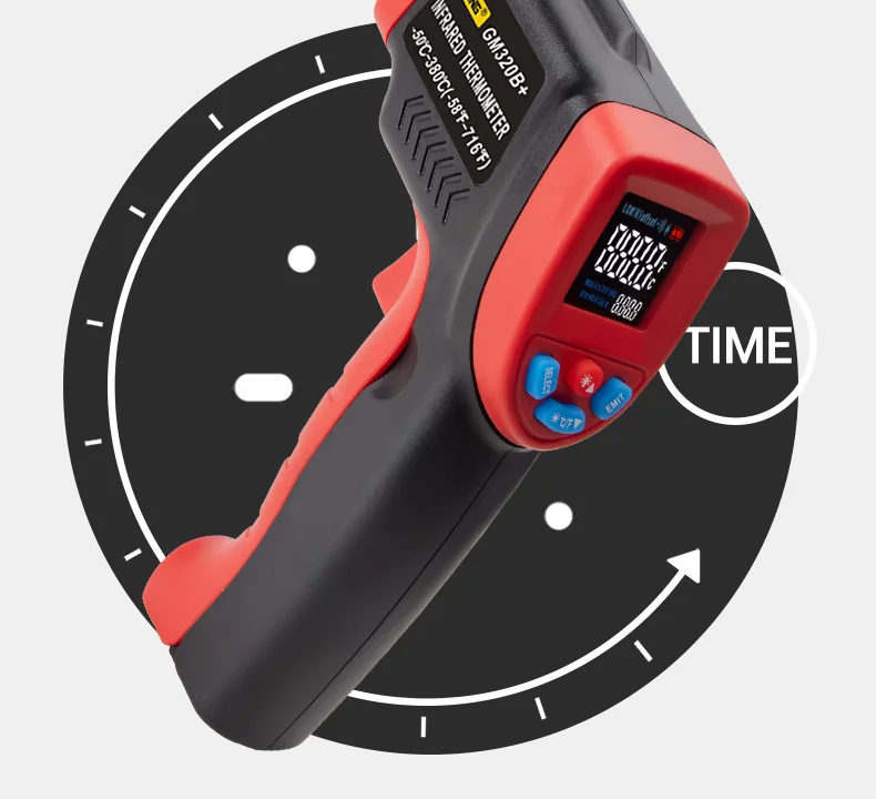 ANENG GM550B+ цифровой инфракрасный термометр, гигрометр, метеостанция, измеритель температуры, измеритель влажности, лазерный термометр