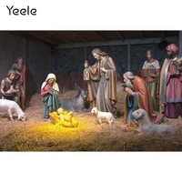 yeele nativity scene photo backdrops christian jesus birth bullpen haystack sheep photography backgrounds for photo studio
