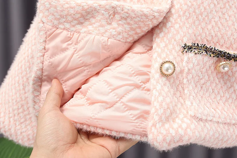 

Brand Quality Girls Baby Elegant Clothing Set Cotton Padded Winter Warm Princess 2pcs Suits,toddler Kids Sweet Girl Clothes Sets