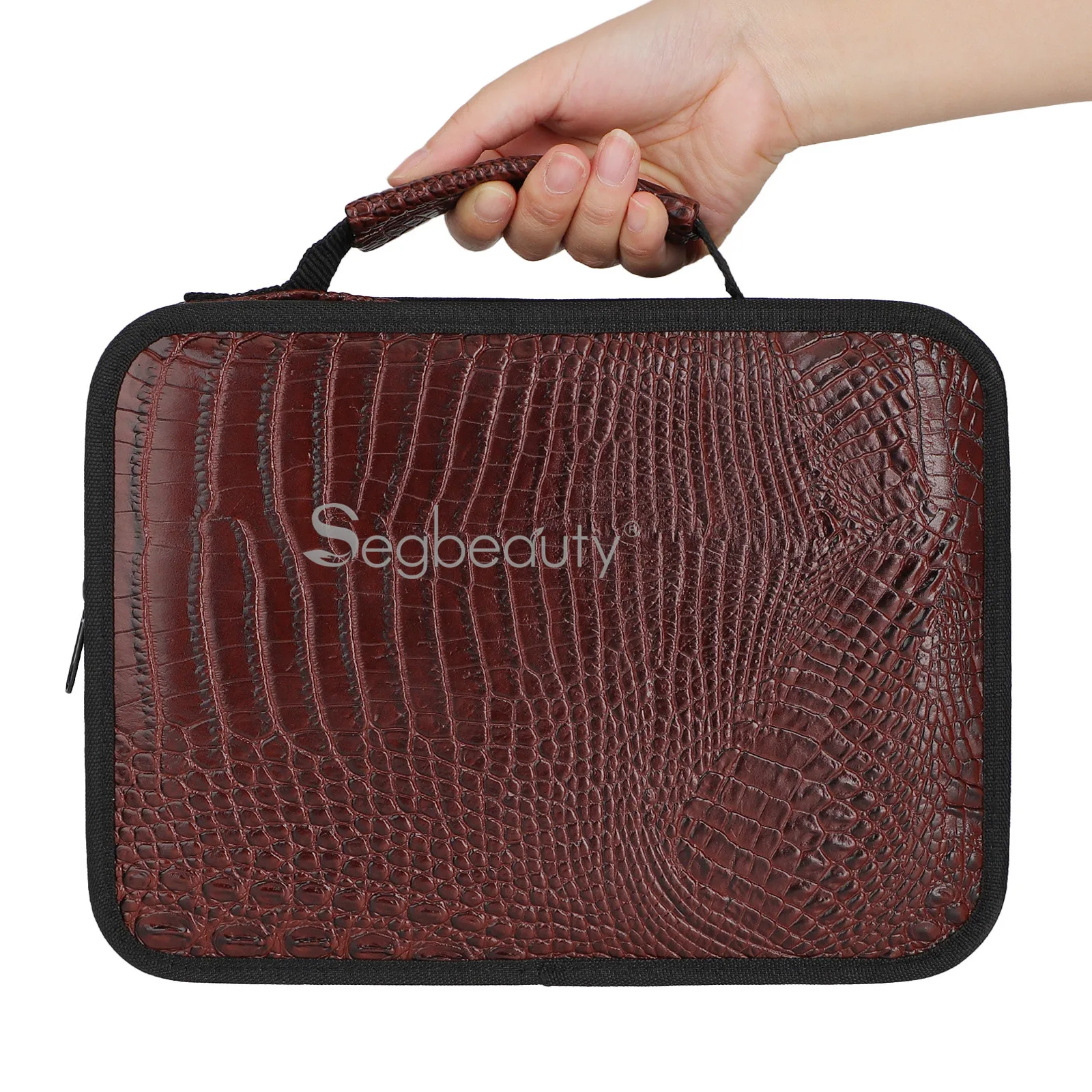 Segbeauty Большой волосы кожаная сумка дорожная для хранения парикмахерской