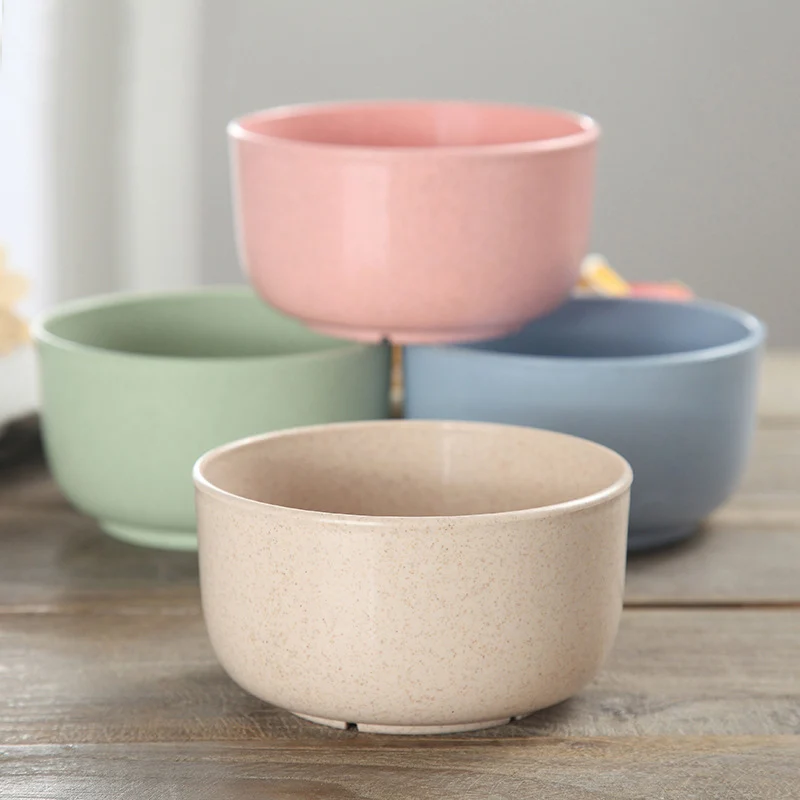 Распродажа 450 мл миска из пшеничного волокна милые цветные детские приборы