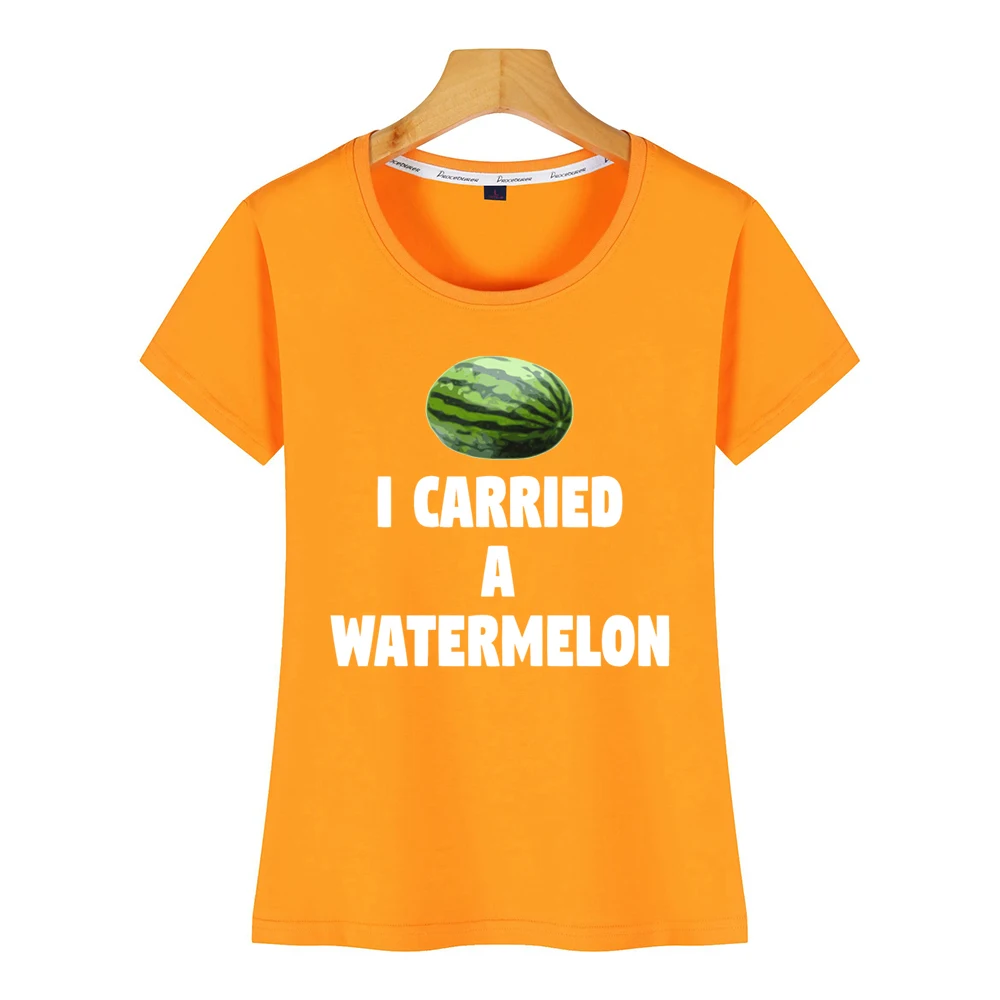 Tops T Shirt Women Dirty Dancing Quote I Carried A Watermelon Vogue Vintage Custom Female | Женская одежда