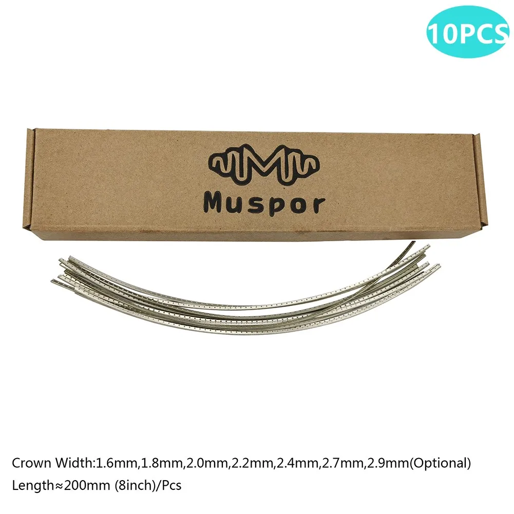 

10Pcs 200mm Guitar Fret Wire Bass Guitar Fingerboard Fret Wire Copper Nickel Silver 200mm Lengths Radian Guitar Fret Wire