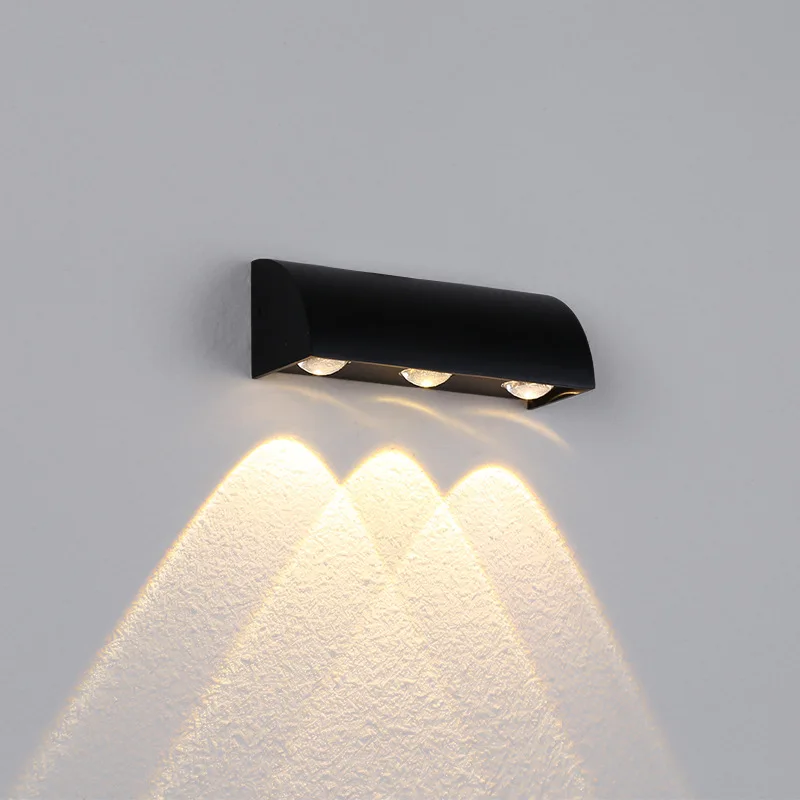 

New Design LED Wall Lamp IP65 Outdoor Waterproof Garden Lighting AC86-265 Aluminum Indoor Bedroom Living Room Stairs Wall Light